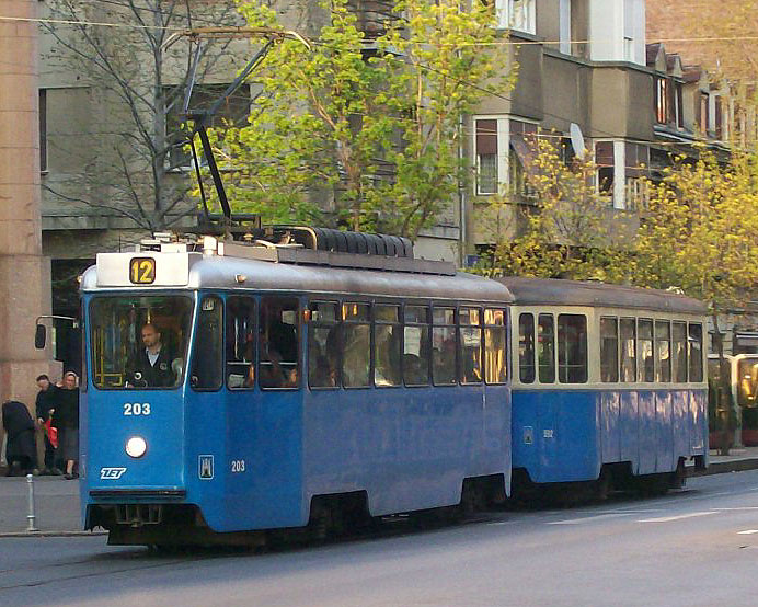 Tramvaj (ZET) TMK 201 (Bik). Prometovao pd 1974.-2025. godine